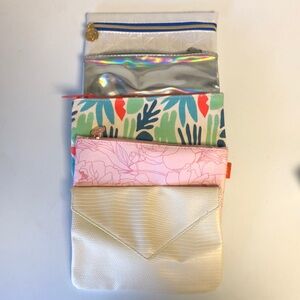 Colorful Zippered Pouch Set